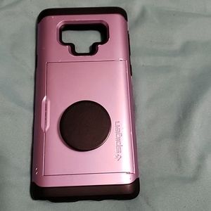 Galaxy Note 9 Spigen Wallet Case + PopSocket